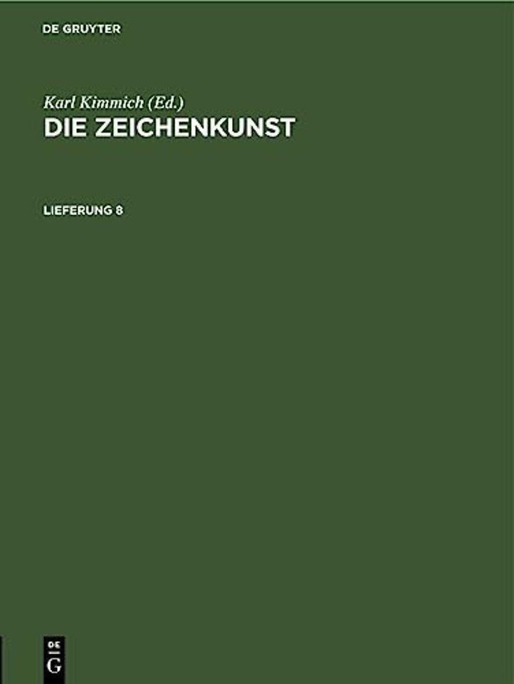 Die Zeichenkunst. Lieferung 8