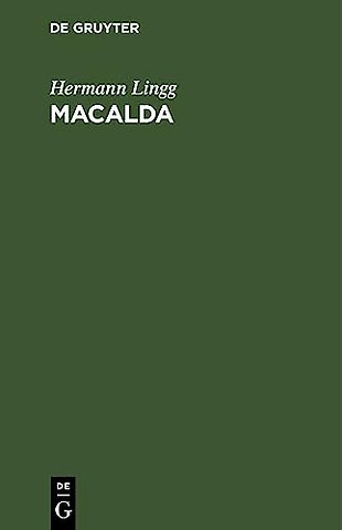Macalda – Trauerspiel in fünf Aufzügen