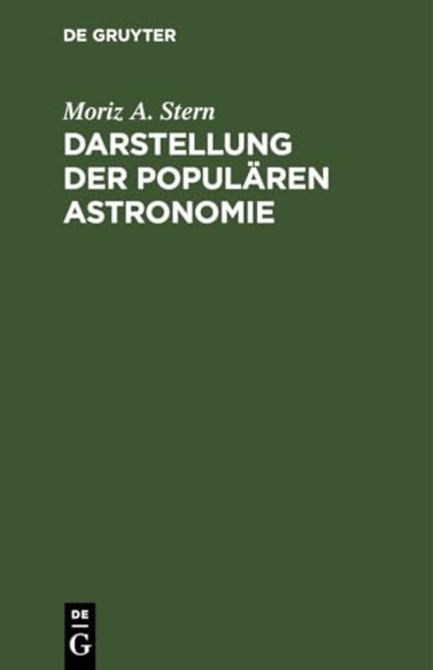 Darstellung Der Popularen Astronomie