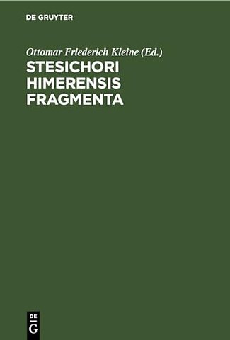 Stesichori Himerensis Fragmenta