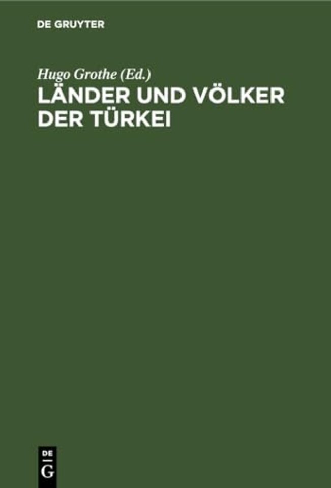 Lander Und Volker Der Turkei