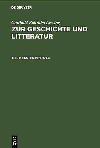 Erster Beytrag