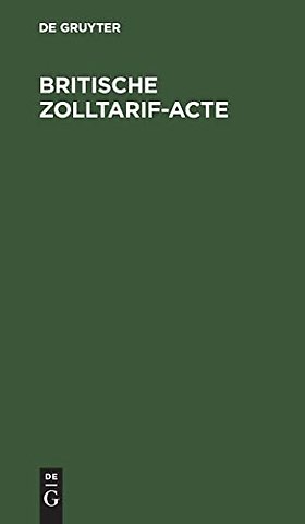 Britische Zolltarif–Acte