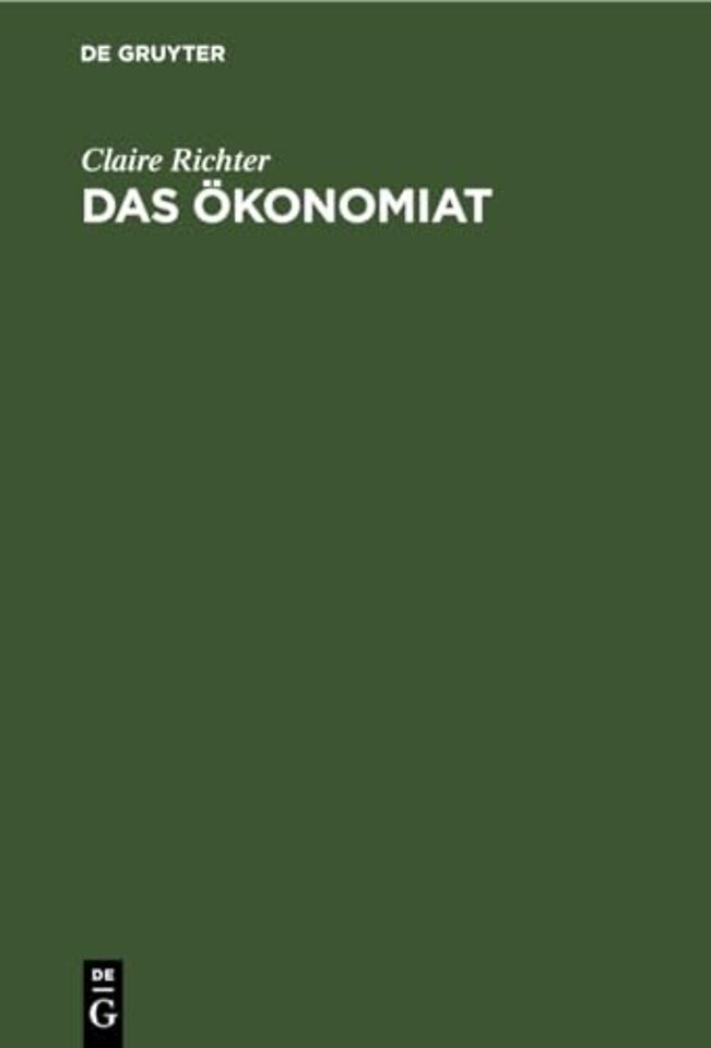 Das Ökonomiat – Hauswirtschaftlicher Grossbetrieb als Selbstzweck