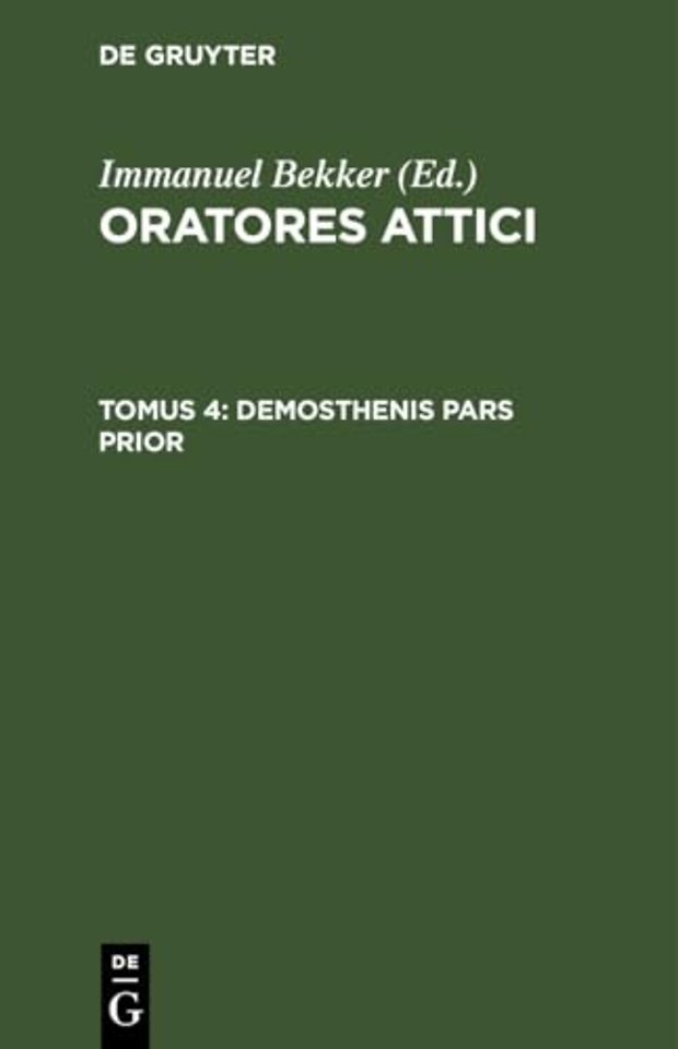 Demosthenis Pars Prior