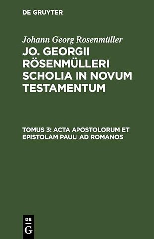 ACTA Apostolorum Et Epistolam Pauli AD Romanos