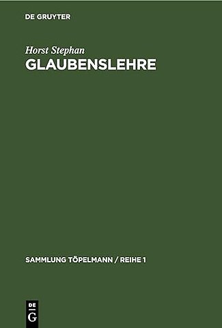 Glaubenslehre – Der evangelische Glaube und sein Weltverständnis