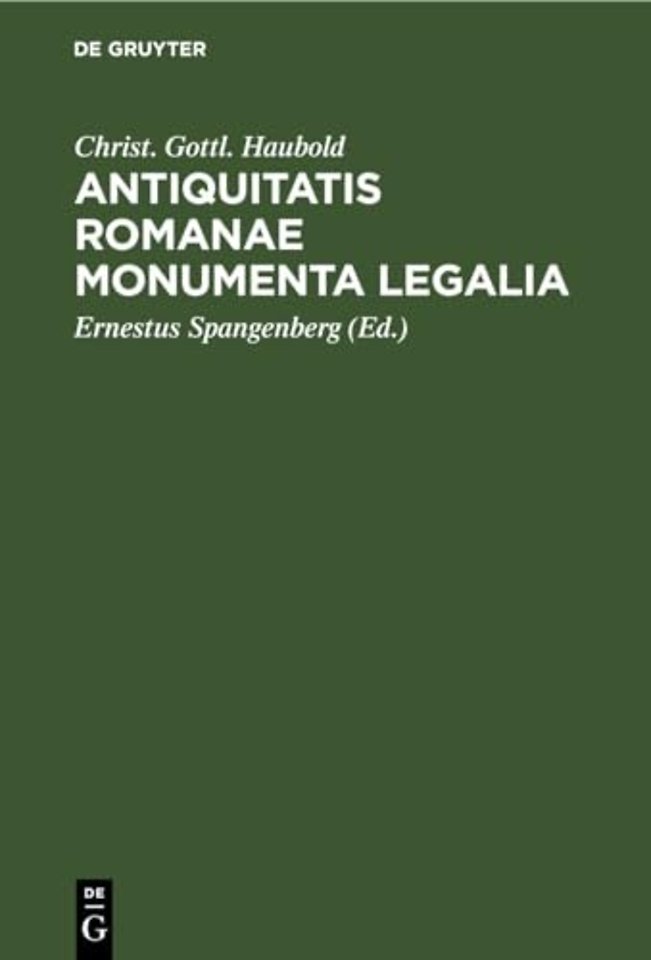 Antiquitatis Romanae Monumenta Legalia