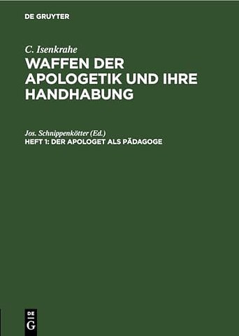 Der Apologet als Pädagoge