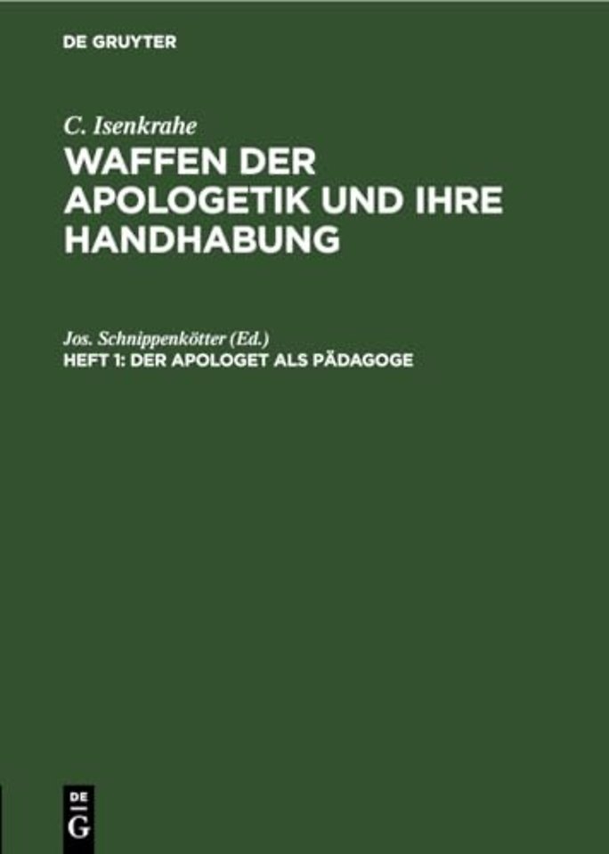 Der Apologet ALS Padagoge