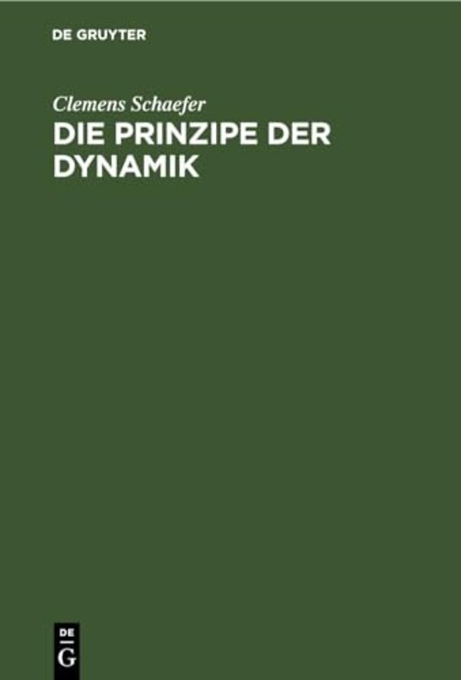 Die Prinzipe der Dynamik
