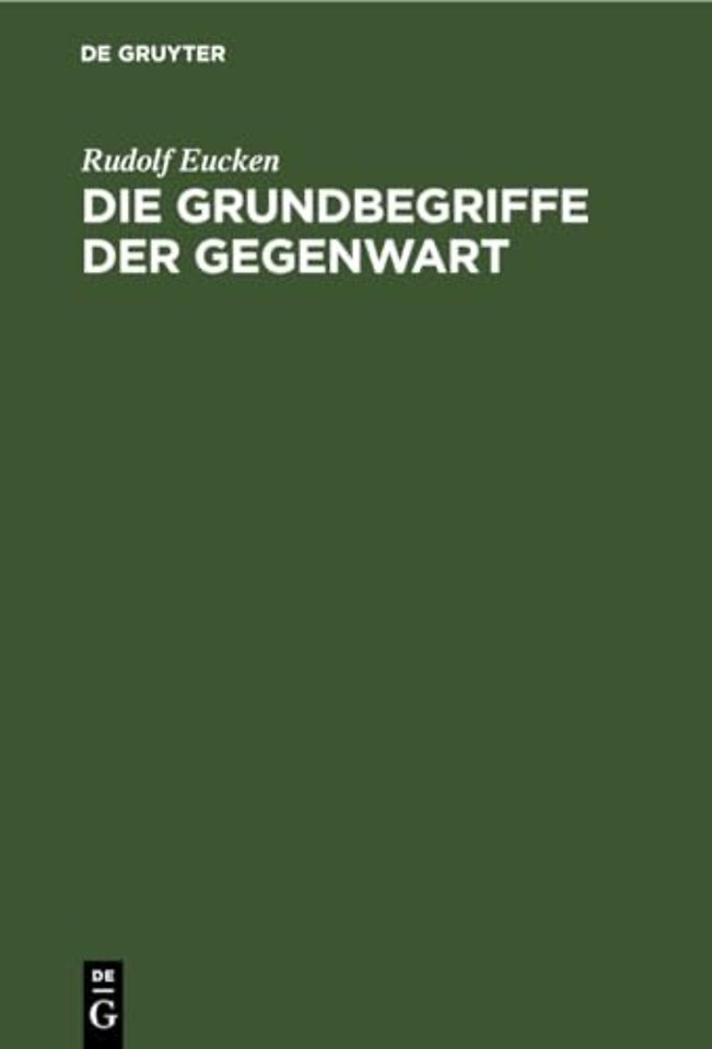 Die Grundbegriffe Der Gegenwart