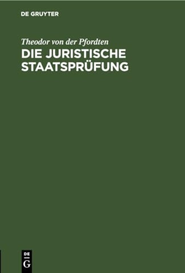 Die Juristische Staatsprufung
