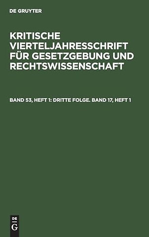 Dritte Folge. Band 17, Heft 1