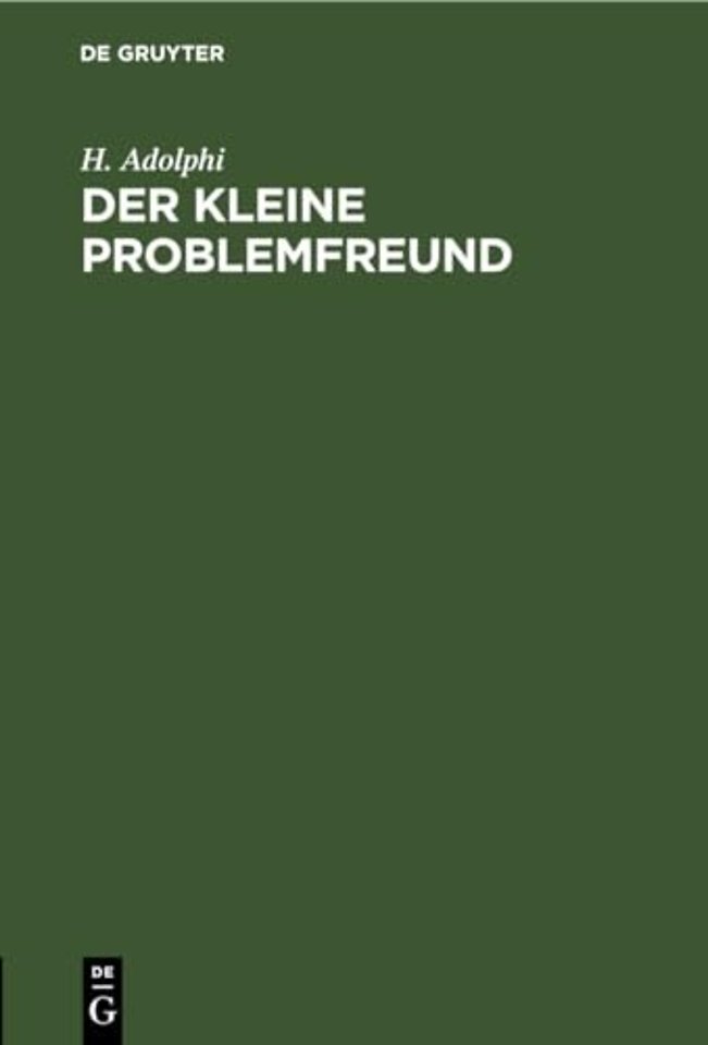 Der Kleine Problemfreund