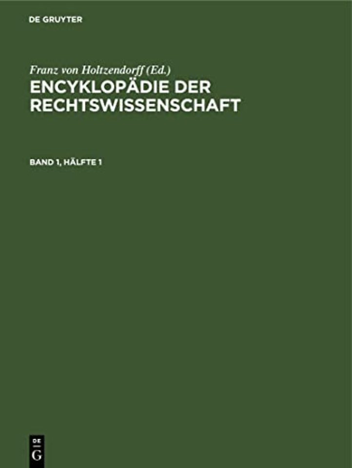 Encyklopadie der Rechtswissenschaft