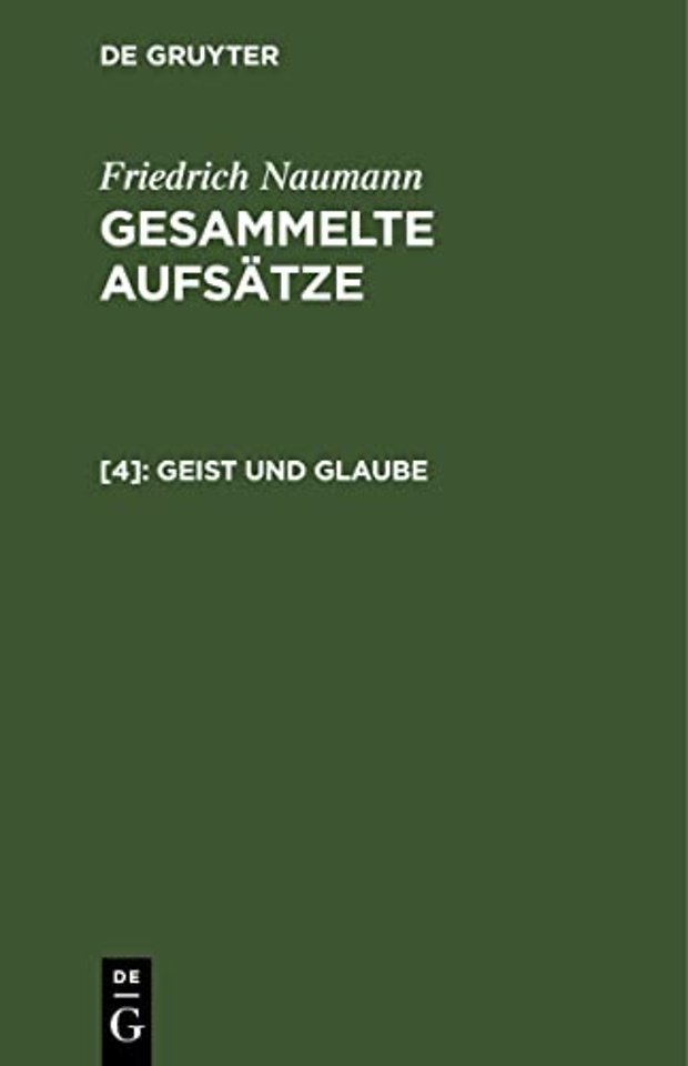 Geist und Glaube