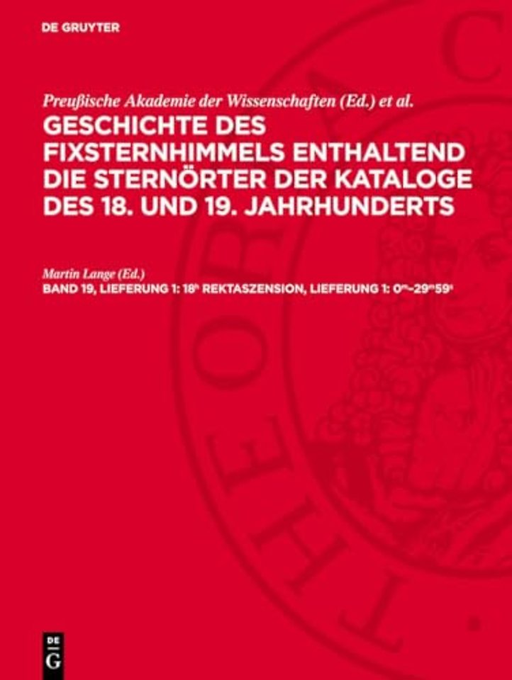 18h Rektaszension, Lieferung 1: 0m–29m59s