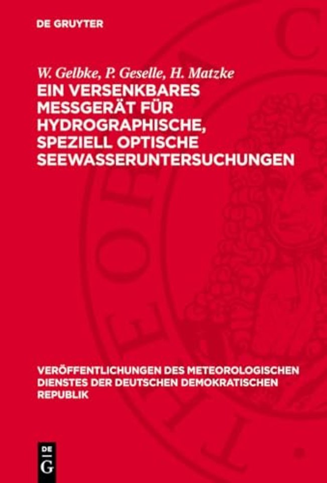Ein versenkbares Meβgerät für hydrographische, speziell optische Seewasseruntersuchungen