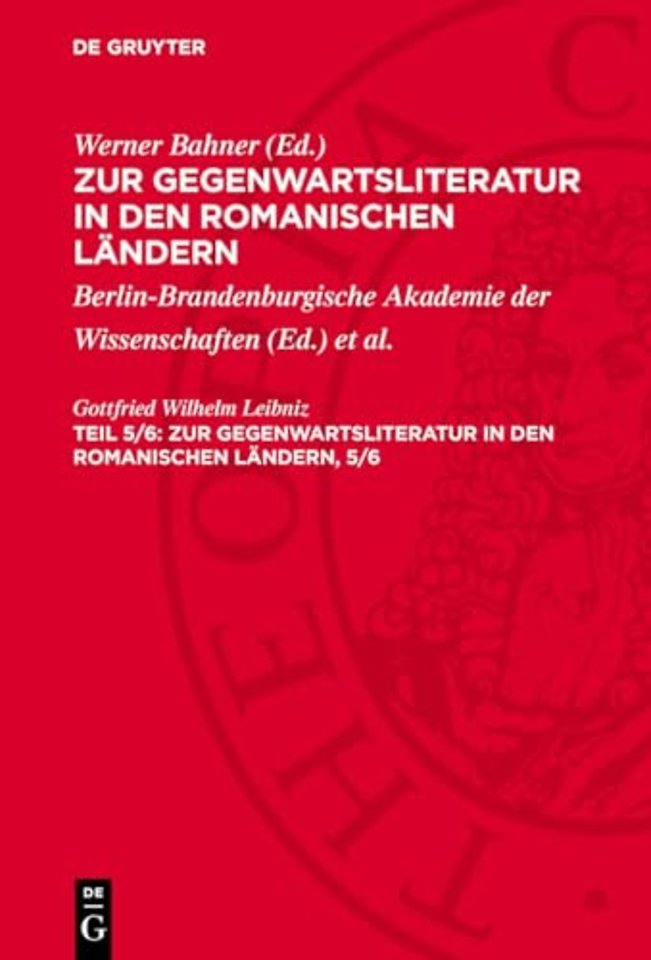 Zur Gegenwartsliteratur in den romanischen Ländern. Teil 5/6