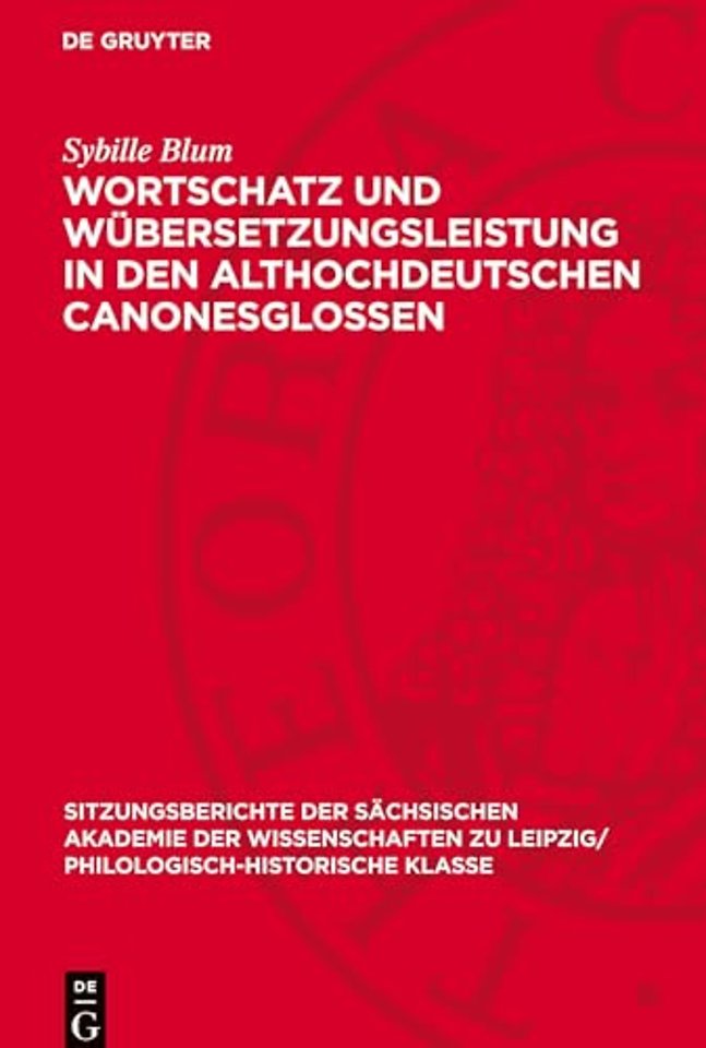 Wortschatz und Übersetzungsleistung in den altho – Untersuchungen zur Handschrift Frankfurt am Main Ms. Barth. 64