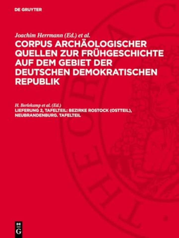 Bezirke Rostock (Ostteil), Neubrandenburg. Tafelteil