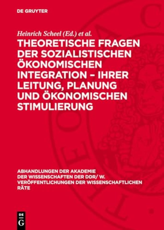 Theoretische Fragen der sozialistischen ökonomis – 32. Tagung des Wissenschaftlichen Rates für die wirtschaftswissenschaftliche Forschung bei der Aka