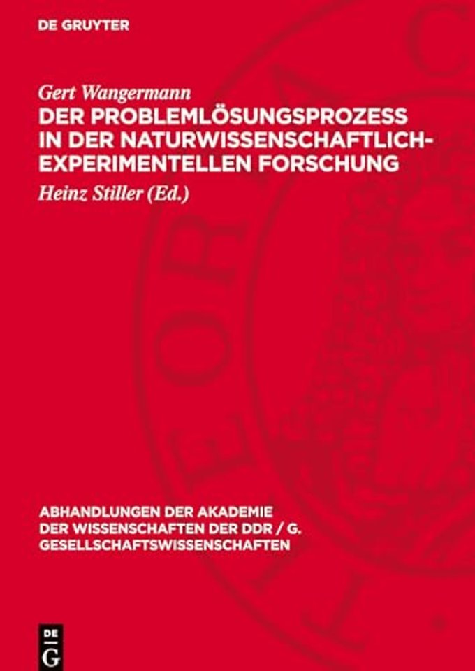Der Problemlösungsprozeβ in der naturwissenschaf – Ein Beitrag zur Analyse