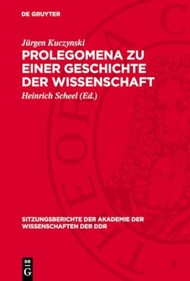 Prolegomena zu einer Geschichte der Wissenschaft