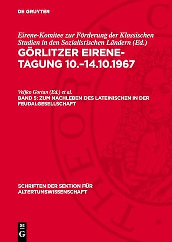 Zum Nachleben des lateinischen in der Feudalgesellschaft