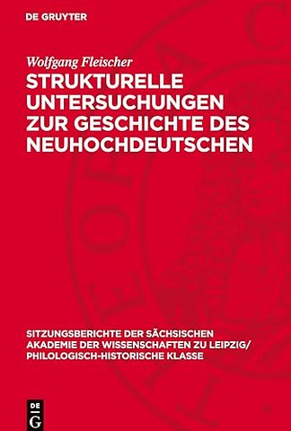 Strukturelle Untersuchungen zur Geschichte des Neuhochdeutschen