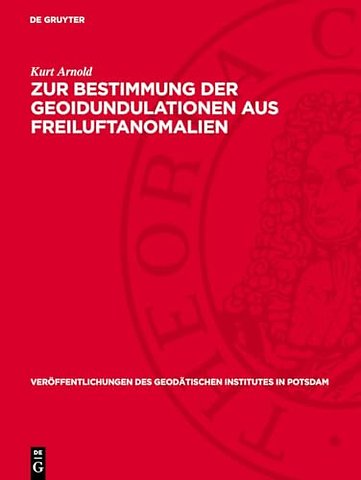 Zur Bestimmung der Geoidundulationen aus Freiluf – Schwerewerte in grossen Höhen über der Erdoberfläche