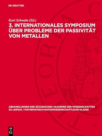 3. Internationales Symposium über Probleme der P – Vorträge, gehalten vom 29. bis 31. Mai 1975 an der Technischen Universität Dresden, Sektion Chemi