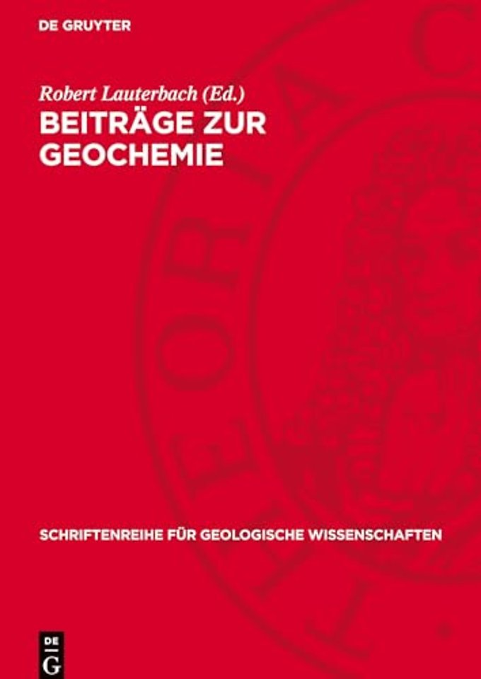 Beiträge zur Geochemie