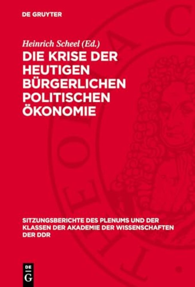 Krise der heutigen burgerlichen politischen Okonomie