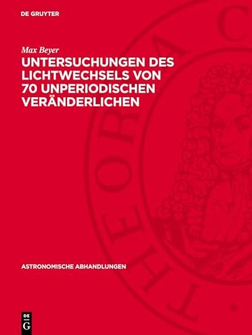 Untersuchungen des Lichtwechsels von 70 unperiodischen Veränderlichen