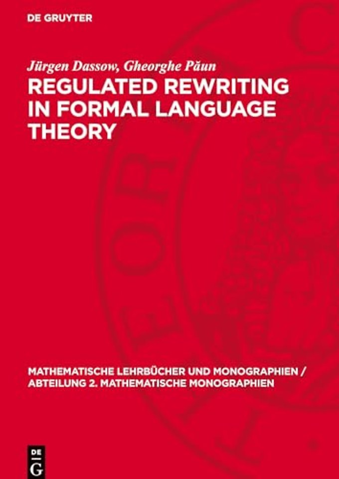 Regulated Rewriting in Formal Language Theory