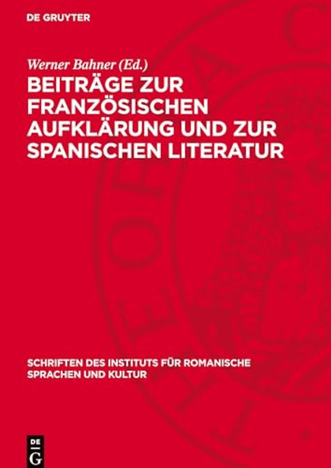 Beiträge zur französischen Aufklärung und zur sp – Festgabe für Werner Krauss zum 70. Geburtstag