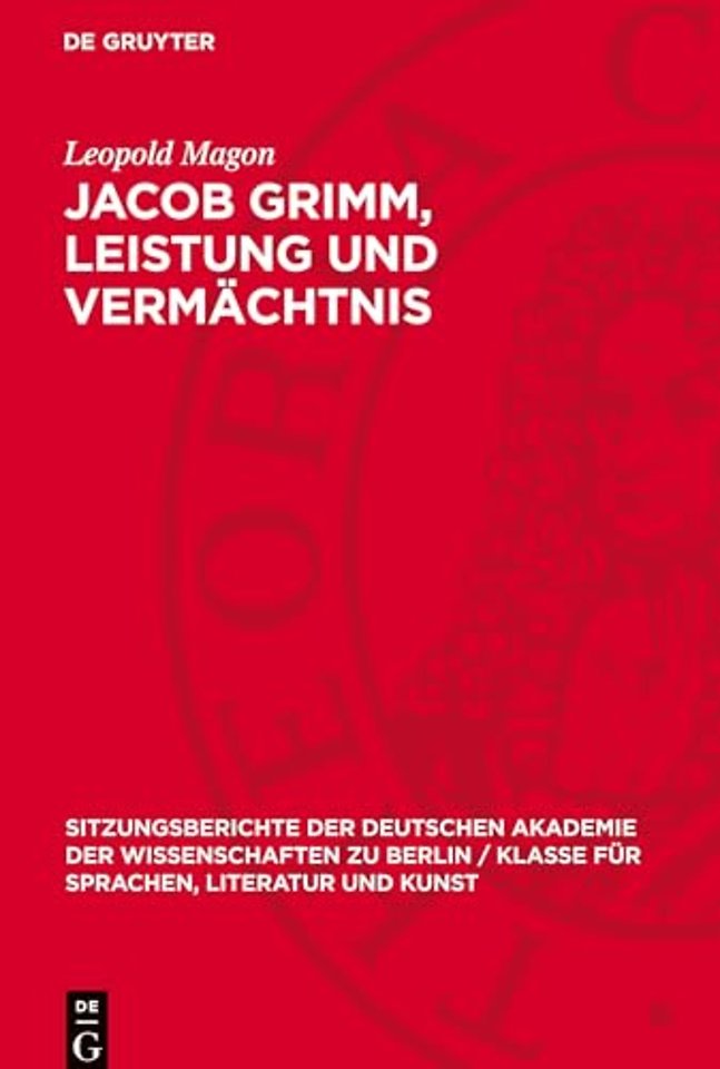 Jacob Grimm, Leistung und Vermächtnis