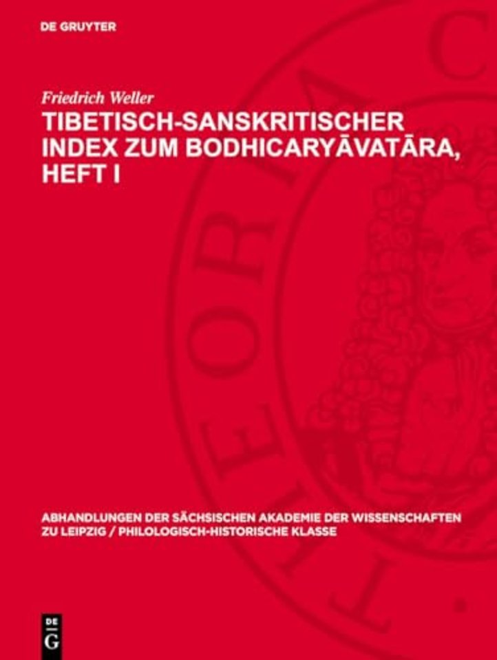 Tibetisch-sanskritischer Index zum Bodhicaryavatara, Heft I