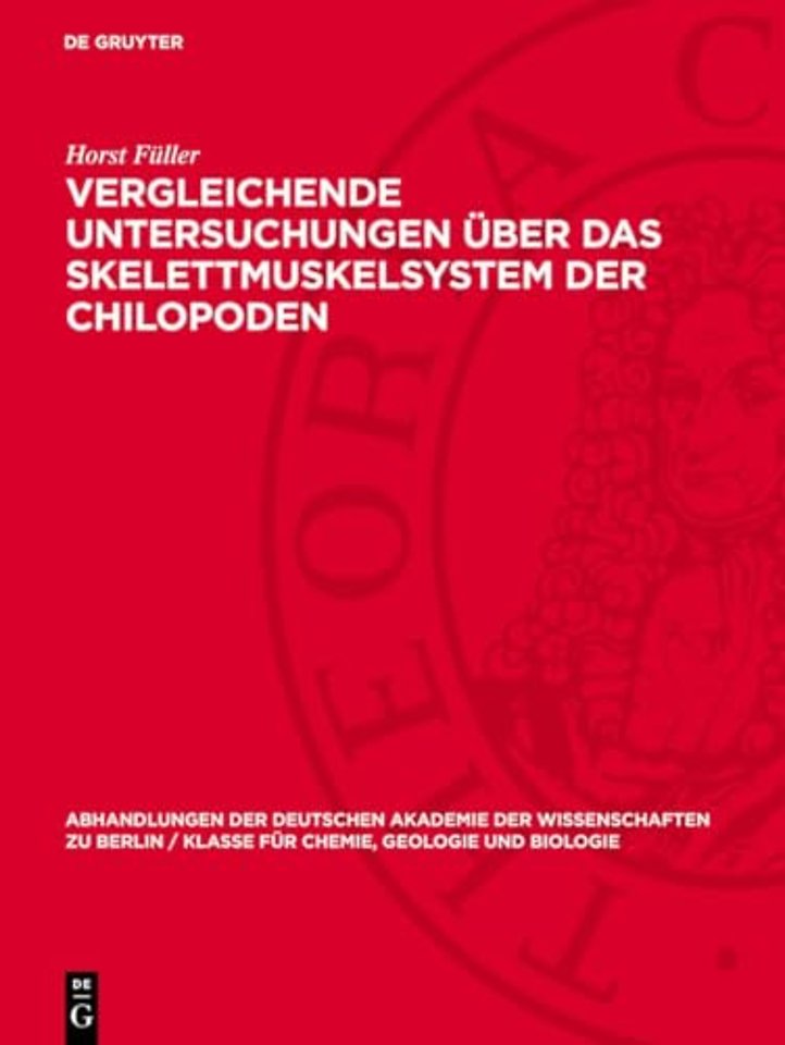 Vergleichende Untersuchungen über das Skelettmuskelsystem der Chilopoden