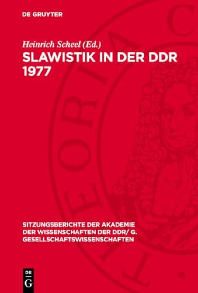 Slawistik in der DDR 1977 – Dem Wirken Hans Holm Bielfeldts gewidmet