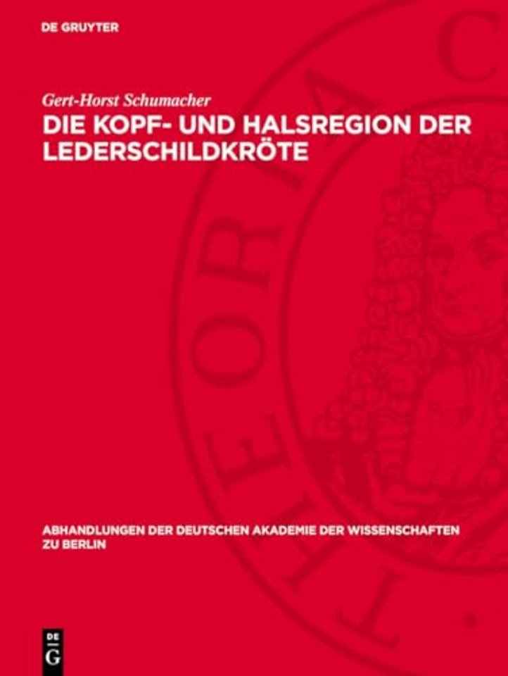 Die Kopf– und Halsregion der Lederschildkröte – Dermochelys Coriacea (Linnaeus 1766). Anatomische Untersuchungen im Vergleich zu anderen rezenten Sc