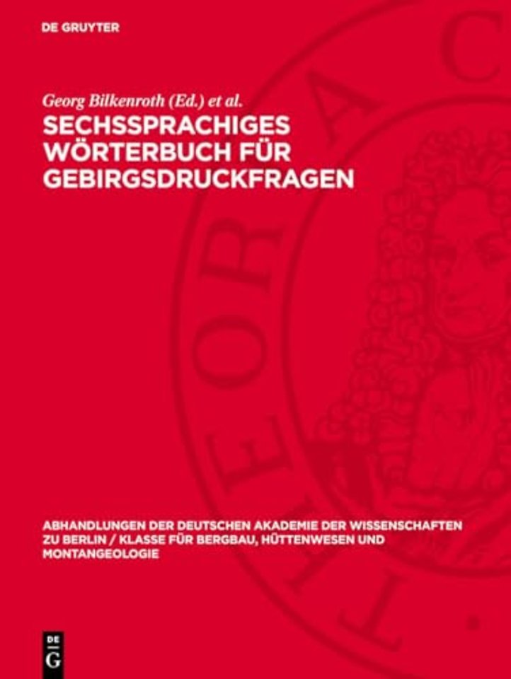 Sechssprachiges Wörterbuch für Gebirgsdruckfrage – deutsch, englisch, französisch, russisch, tschechisch, spanisch