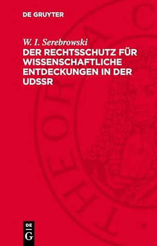 Der Rechtsschutz für wissenschaftliche Entdeckungen in der UdSSR
