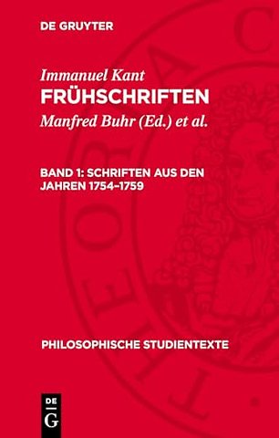Schriften aus den Jahren 1754–1759
