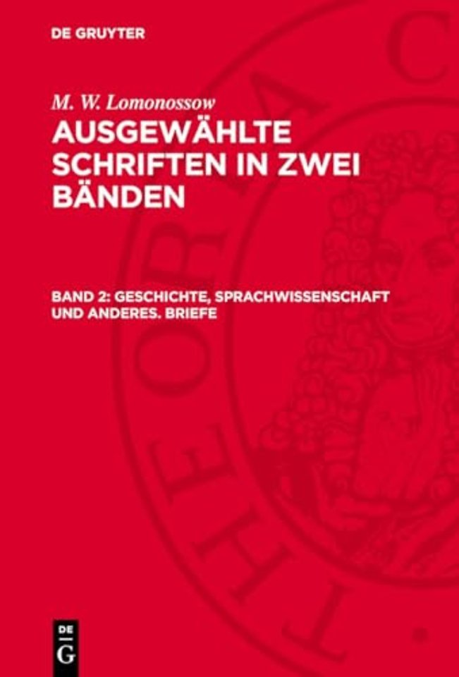 Geschichte, Sprachwissenschaft und anderes. Briefe