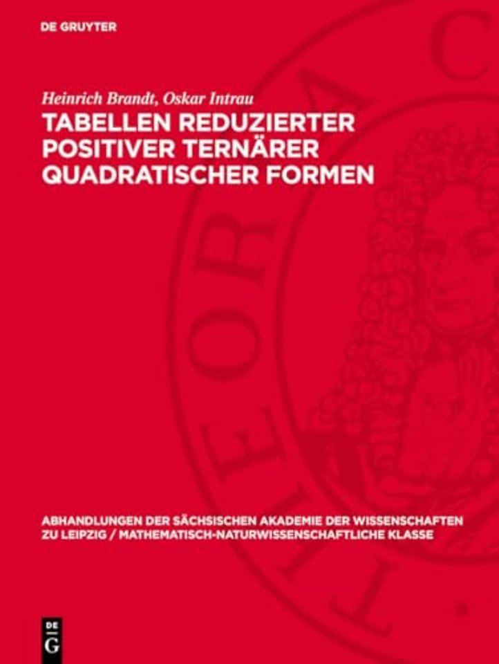 Tabellen reduzierter positiver ternärer quadratischer Formen
