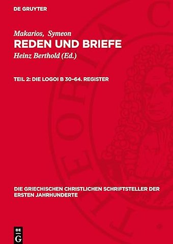 Die Logoi B 30–64. Register