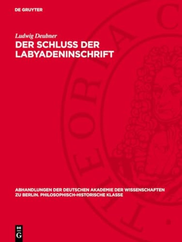 Der Schluβ der Labyadeninschrift